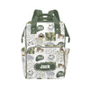 Noverbibi Custom Diaper Bag for Baby - Personalized Forest Animals Nursing Bag with Custom Name