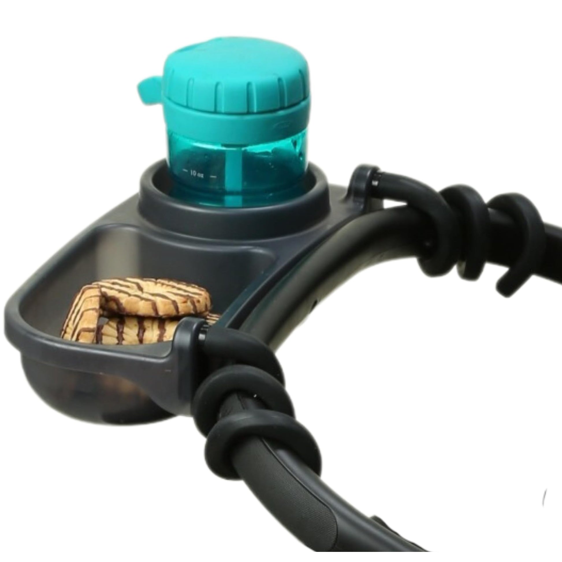 Universal Stroller Snack Tray | Stroller Cup Holder | Silicone Flexible Arms Grip Stroller Bar Stays In Place | Stroller Tray At