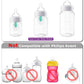 Sippy Cup Nipples For Philips Avent Anti-Colic Baby Bottles,Food Grade Silicone Sippy Spout,Variable Flow Soft Nipple,6M+,4-Coun