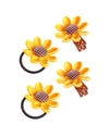 Baby Sunflower Hair Clip Pin Sunflower Barrettes Pin Baby Sunflower Alligator Clips Bbg53 (Set-A)