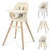 Ezebaby Portable Baby High Chair, High Chairs for Babies and Toddlers with Adjustable Legs, 6-in-1 Convertible to Booster Seat f