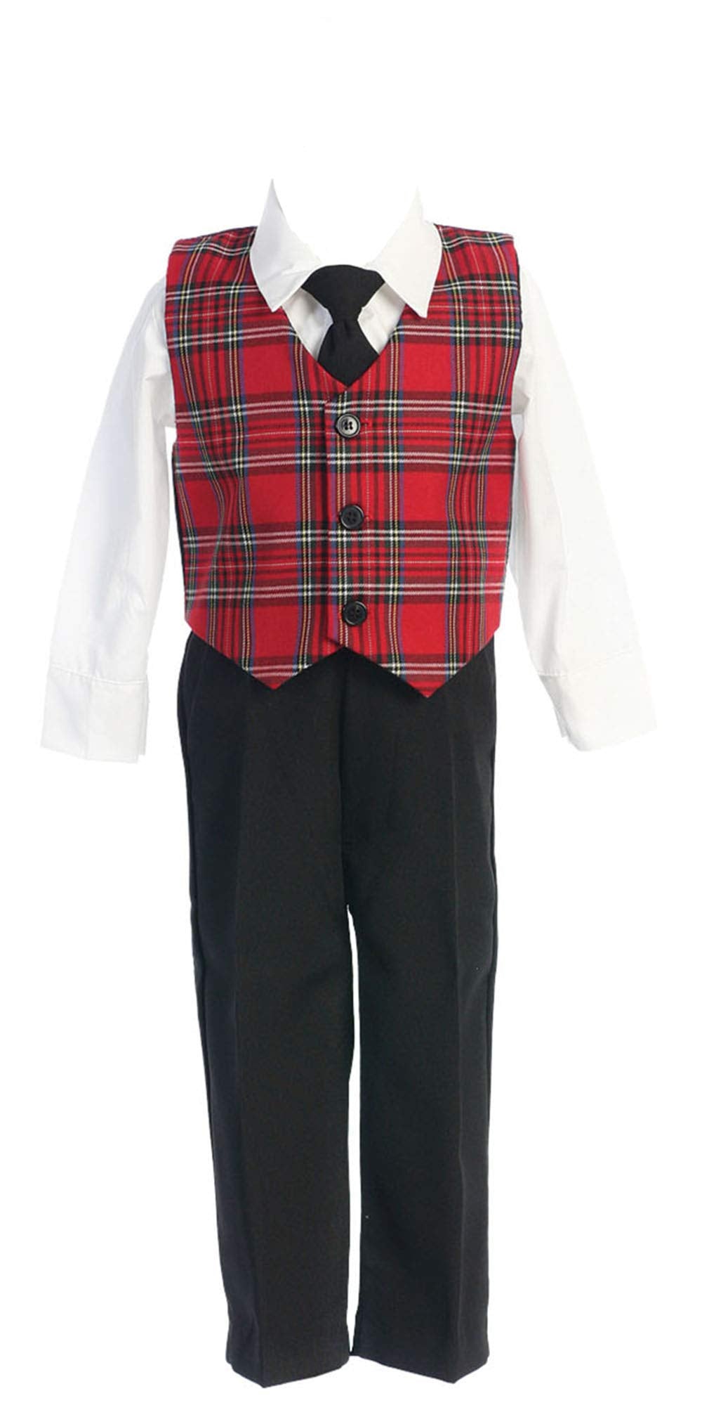 Special Occasion Holiday Christmas New Year Girls Red Plaid Suit Toddl – Cutebab WBBAPB00G3P7R8O