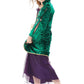 Toddler Kids Winifred Sanderson Costume Girls Halloween Cosplay Green Witch Dress,Xlarge