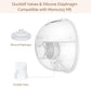 Mompmuir 4Pcs Duckbill Valves & 2Pcs Silicone Diaphragm Compatible With Momcozy M5 Wearable Breast Pump Parts, Replacement Parts