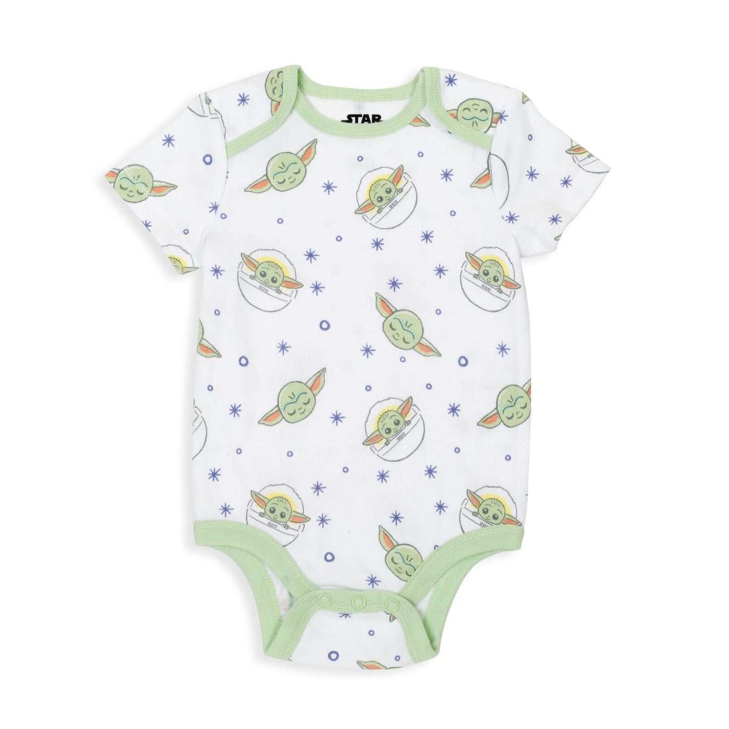 Star Wars The Mandalorian Baby Yoda Baby Girls 5 Pack Bodysuit Multicolor 0-3 Months