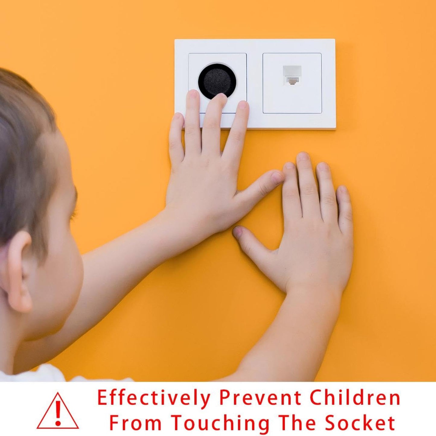 Generic 12 Pcs Baby Child Proofing Outlet Covers, Electrical Safety Socket Protection Caps For 2-Prong Power Wall Plate Pure Bla