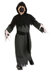 Faceless Nightmare Kid's Costume | Hooded Robed Toothy Maw Monster Mask for Kids Halloween Costume