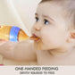 Matyz 2 Pcs Silicone Baby Food Dispensing Spoon (Blue, 4Oz/120Ml) Squeeze Feeder With Spoon - Spoon Bottle For Baby - Baby Spoon