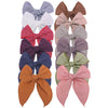 Linen Fable Bow Hair Clips Baby Girls Women Large Sailor Hair Bows Barrettes Accessories Hair Grips