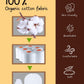 Rative Newborn Baby Mittens And Caps Set Cotton Gloves No Scratch Mittens For 0-6 Months Boys Girls (6White(Mittens+Caps))