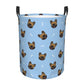 Pevtufa French Bulldog Face Foldable Laundry Basket Organizer,Fabric Clothes Toy Storage Basket Nursery Hamper Storage Bin For H