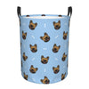 Pevtufa French Bulldog Face Foldable Laundry Basket Organizer,Fabric Clothes Toy Storage Basket Nursery Hamper Storage Bin For H