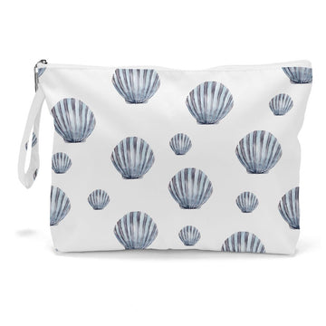 Fokongna Wet Dry Bag Toiletry Diaper Cosmetic Bag, Waterproof, Large Capacity, Zipper, Travel, Shell 01