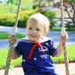 Petit Ami Baby Boys 2 Piece Nautical Bobby Suit With Collar, 6 Months, White