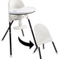 Primo Cozy Tot Deluxe Convertible Folding High Chair & Toddler Chair - Black, Black/White , 14X18X23.6 Inch (Pack Of 1)