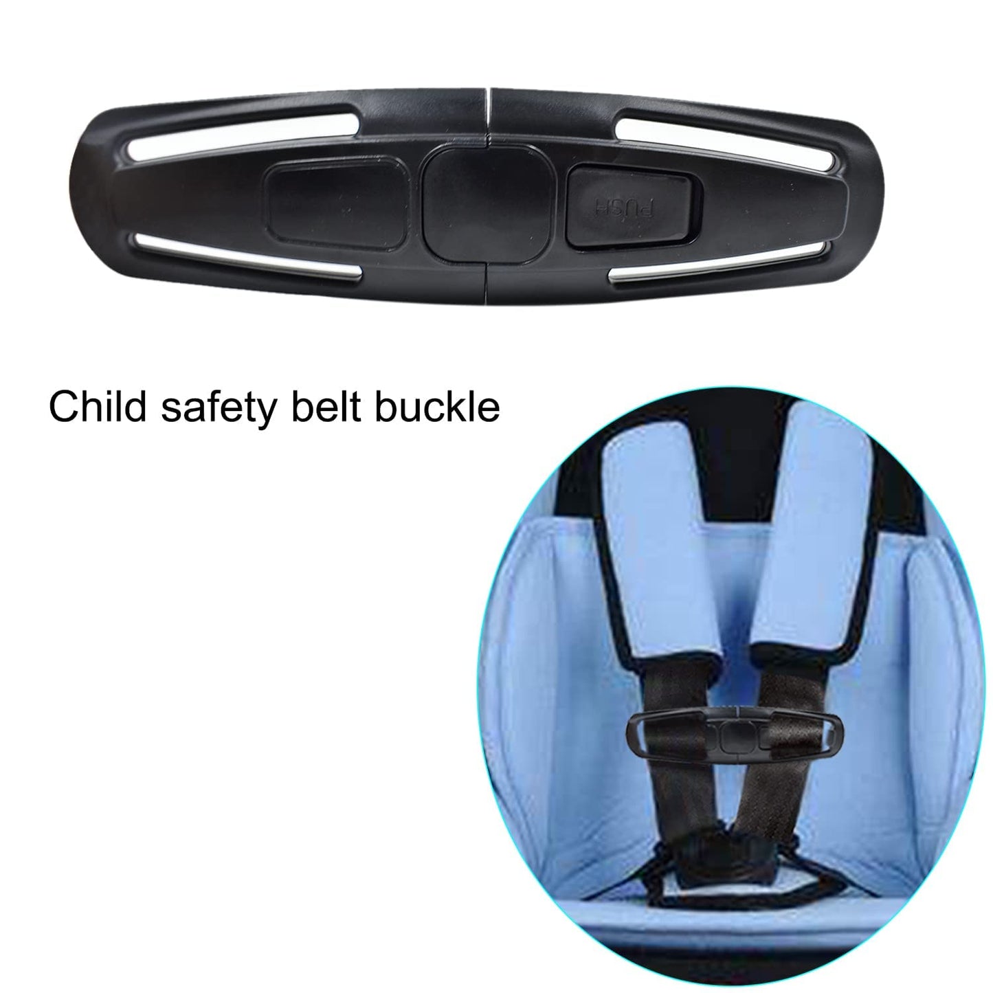 Seat Chest Harness Clip Seat Safety Belt Clip Buckle Universal Replacement Lock Stroller Chest Clip For Baby And Kids Trend, Adj