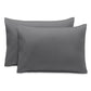 Bare Home Microfiber Pillow Cases - Toddler Size Set Of 2 Cooling Pillowcases Double Brushed Grey Pack Easy Care (Toddler Pillow