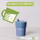 WeeSprout Bamboo Grow-With-Me Sippy Cups with Lids, 10 oz Set of Four, Babies Kids & Toddlers, Made With Bamboo & 100% Silicone,