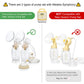 34 Mm 2Xone-Piece Extra Large Breastshields W/Valves And Membranes Compatible Wtih Medela Breast Pumps; Smaller Than Medela Pers