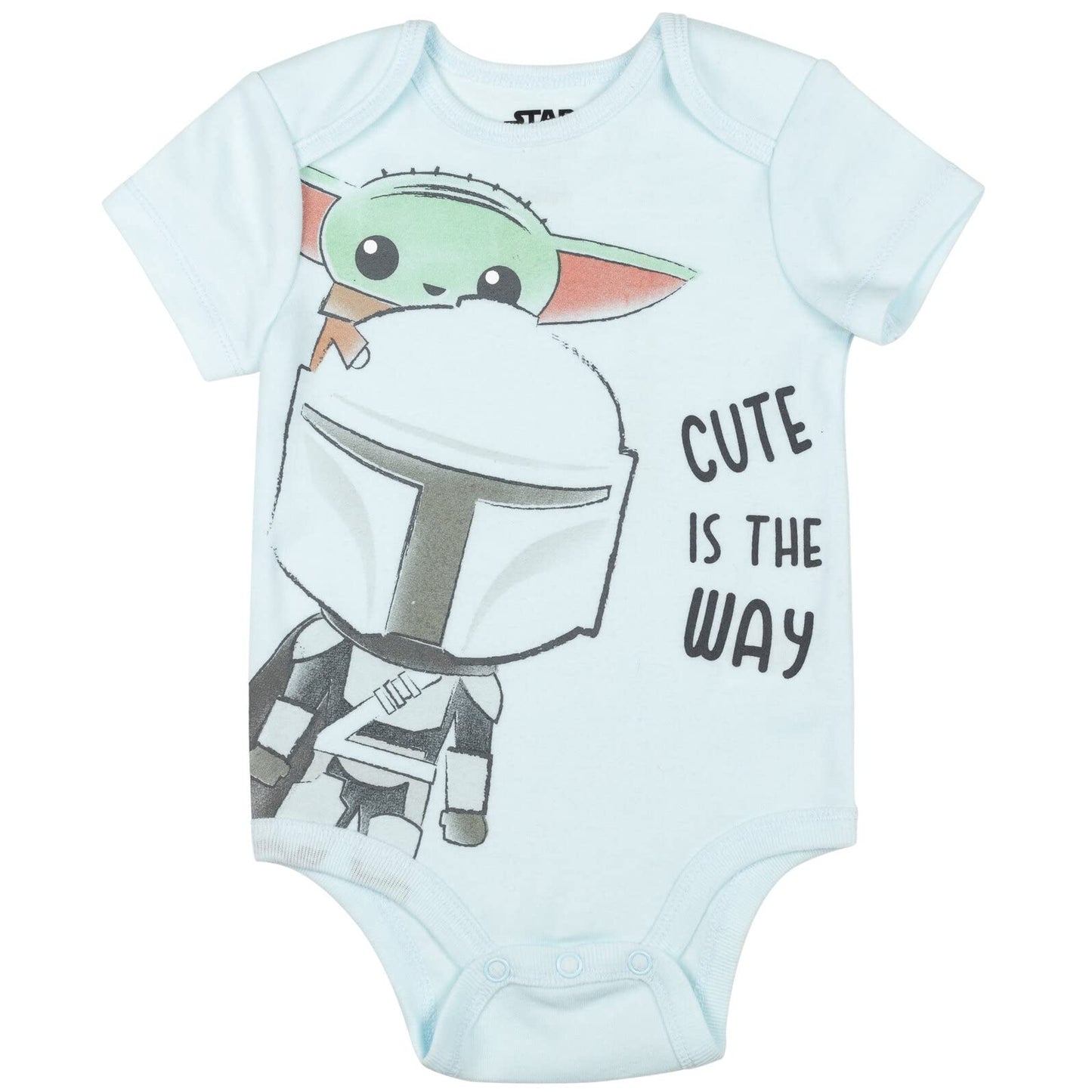 Star Wars The Child Darth Vader Stormtrooper Bb-8 Newborn Baby Boys 5 Pack Bodysuits Multicolor 0-3 Months
