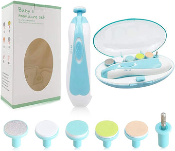 Baby Nail Trimmer File With Light Safe Electric Nail Clippers Kit For Newborn Infant Toddler Kids Toes And Fingernails Care, Pol