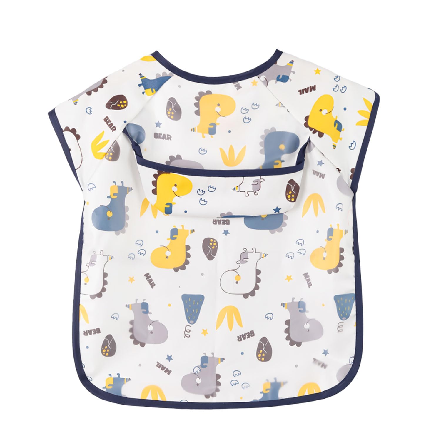 Tecokart Waterproof Baby Bibs For Food Feeding Soft Cotton Toddler Bibs Adjustable Baby Boy And Girl Bibs For 6 To 24 Months Wit