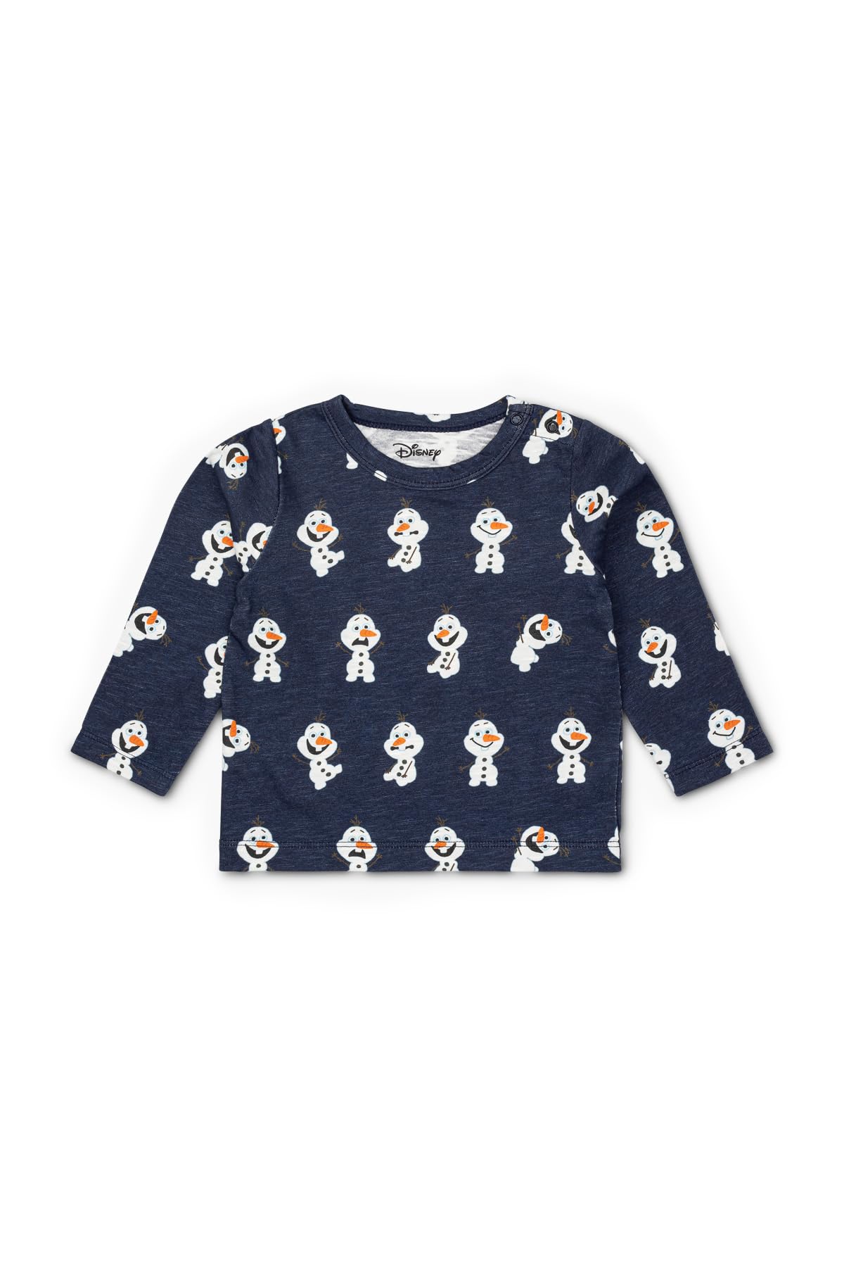 MONICA + ANDY Toddler Long Sleeve Crewneck T Shirt, Size 3T, Disneys Frozen Olaf, 100% Organic Toddler Clothes for Girls and Bo