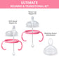 Anpei Ultimate Weaning And Transitional Nipple Kit Compatible With Comotomo Baby Bottles 5 Oz And 8 Oz  From 4 Months
