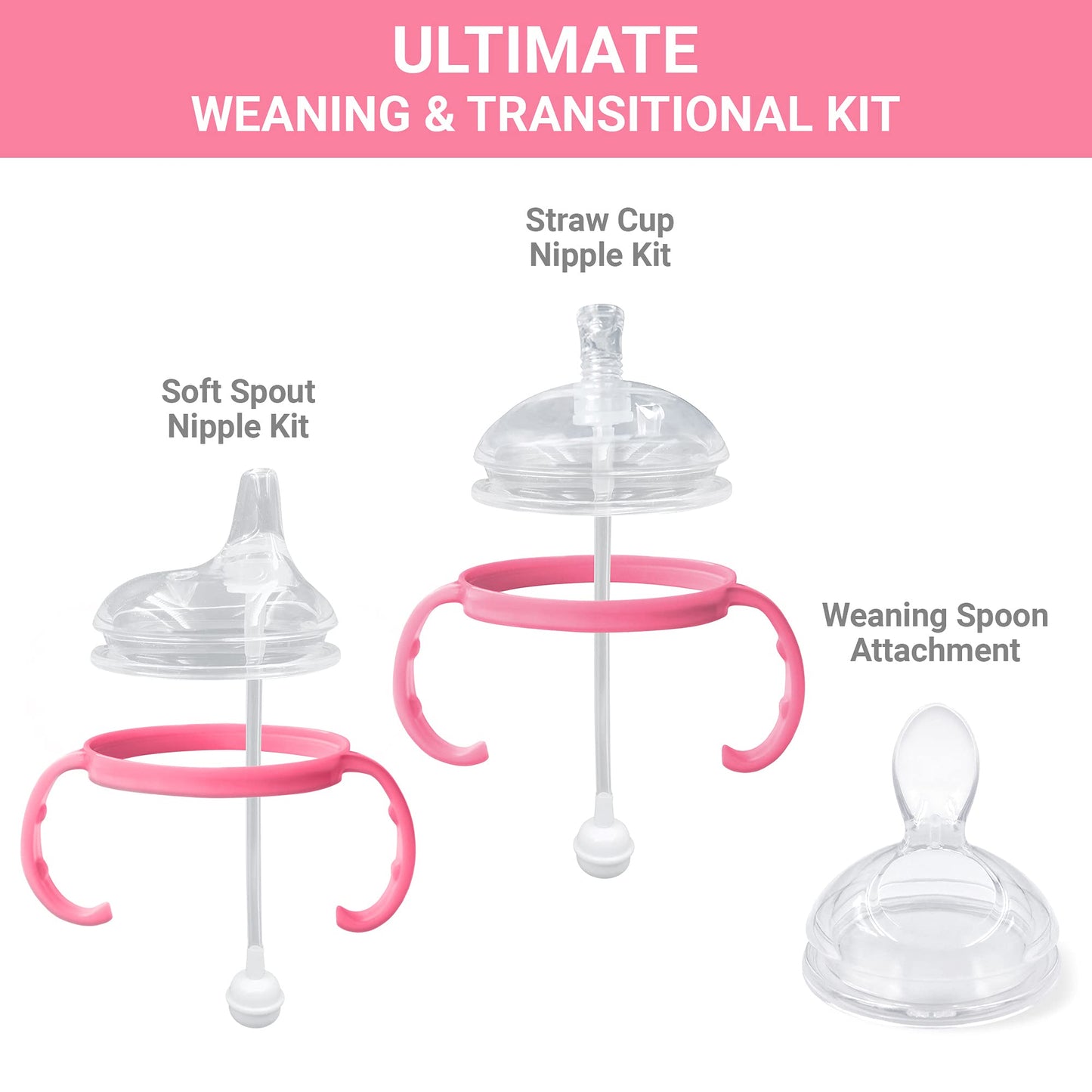 Anpei Ultimate Weaning And Transitional Nipple Kit Compatible With Comotomo Baby Bottles 5 Oz And 8 Oz  From 4 Months
