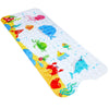 Secopad Kids Bath Mat For Tub Non Slip, 40 X 16 Inch Large Cartoon Whale Anti Slip Toddler Baby Bath Mat, Right Drain