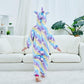 Newplush Christmas Girls And Boys Rainbow Cloud Unicorn Onesie Pajamas Soft Fleece Halloween Costume Sleepwear(10-12 Years)
