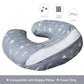Biloban Nursing Pillow Cover 2 Pack for Breastfeeding Pillow, Ultra Soft and Cozy Nursing Slipcovers, Snug Fits for Boppy, Perfe