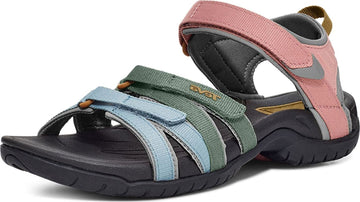 Teva Womens Tirra Sandal, Light Earth Multi, 10