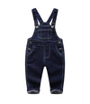 Kidscool Space Baby & Little Boys/Girls Denim Overalls,Jean Workwear,Deep Blue,18-24 Months