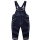 Kidscool Space Baby & Little Boys/Girls Denim Overalls,Jean Workwear,Deep Blue,12-18 Months