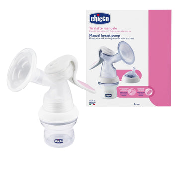 Chicco Natural Feeling Manual Breast Pump For Breastfeeding Mothers| With 2 Phase Technology| Comes With Teat & Storage Cap| Ext