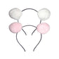 Pom Pom Headband Head Hoop Animal Style Cute Fluffy Hairband For Halloween Costume (E)