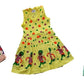 Vfirst Girls Sleevless Knee Length Soft Cotton Printed Casual Frock Set| 12 Year, Pack of 3