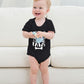 Funnycokid Funny Infant Onsie Romper Baby Boy Girl My Siblings Have Paws Layette Bodysuit Outfits Black 6-12 Months