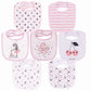 Maiwa Waterproof Terry Cloth Baby Bibs For Baby Girl With Snaps For Drooling Teething Eating