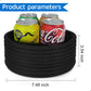 Hispqser 2Pack Black Woven Baskets, Natural Small Cotton Rope Storage Cute Round Decorative For Toys Decorative Hamper For Nurse