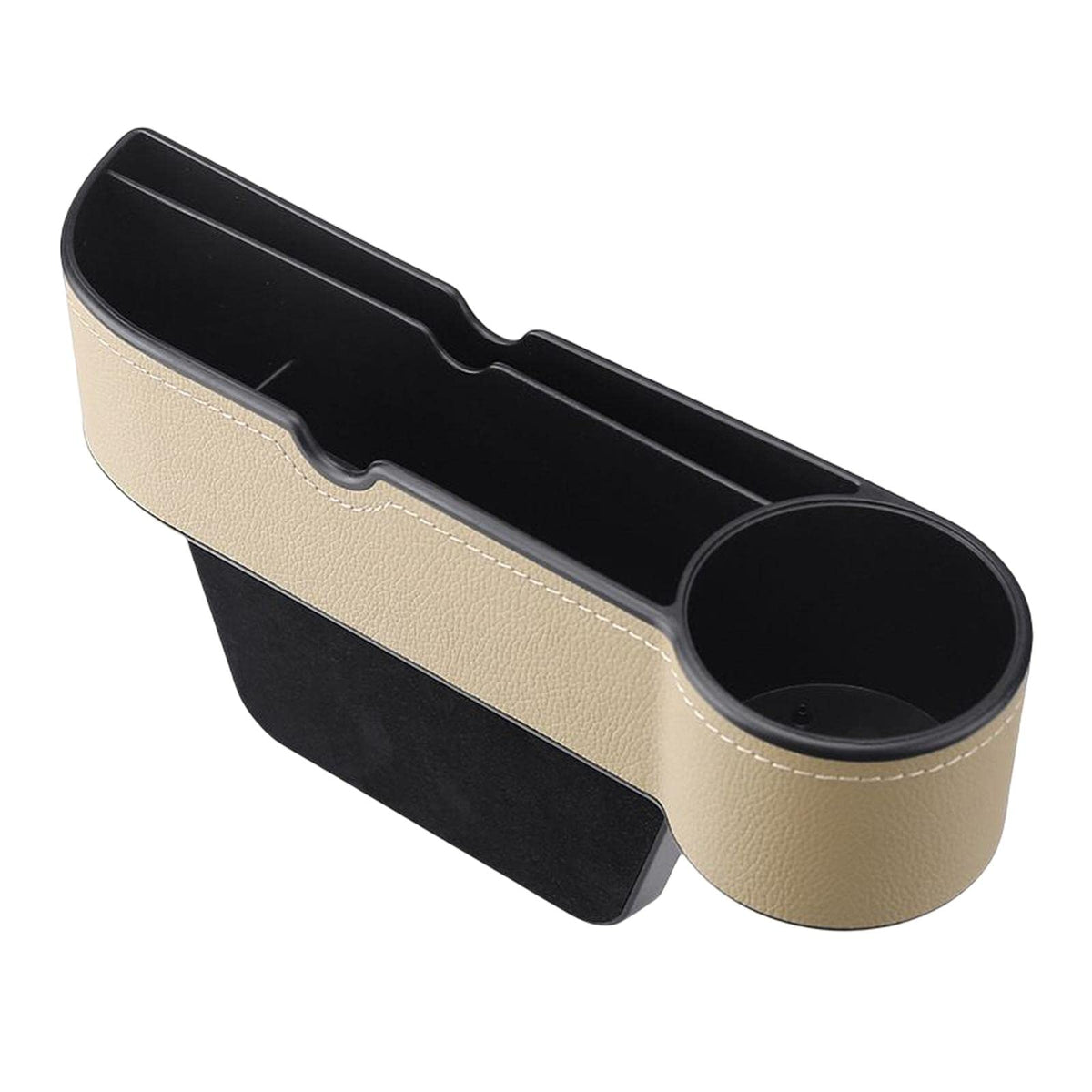ATORSE Car Seat Gap Organizer W/Cup Holder Fit for Cards Wallets Sunglasses Passenger Beige Motors | Automotive Tools & Supplies