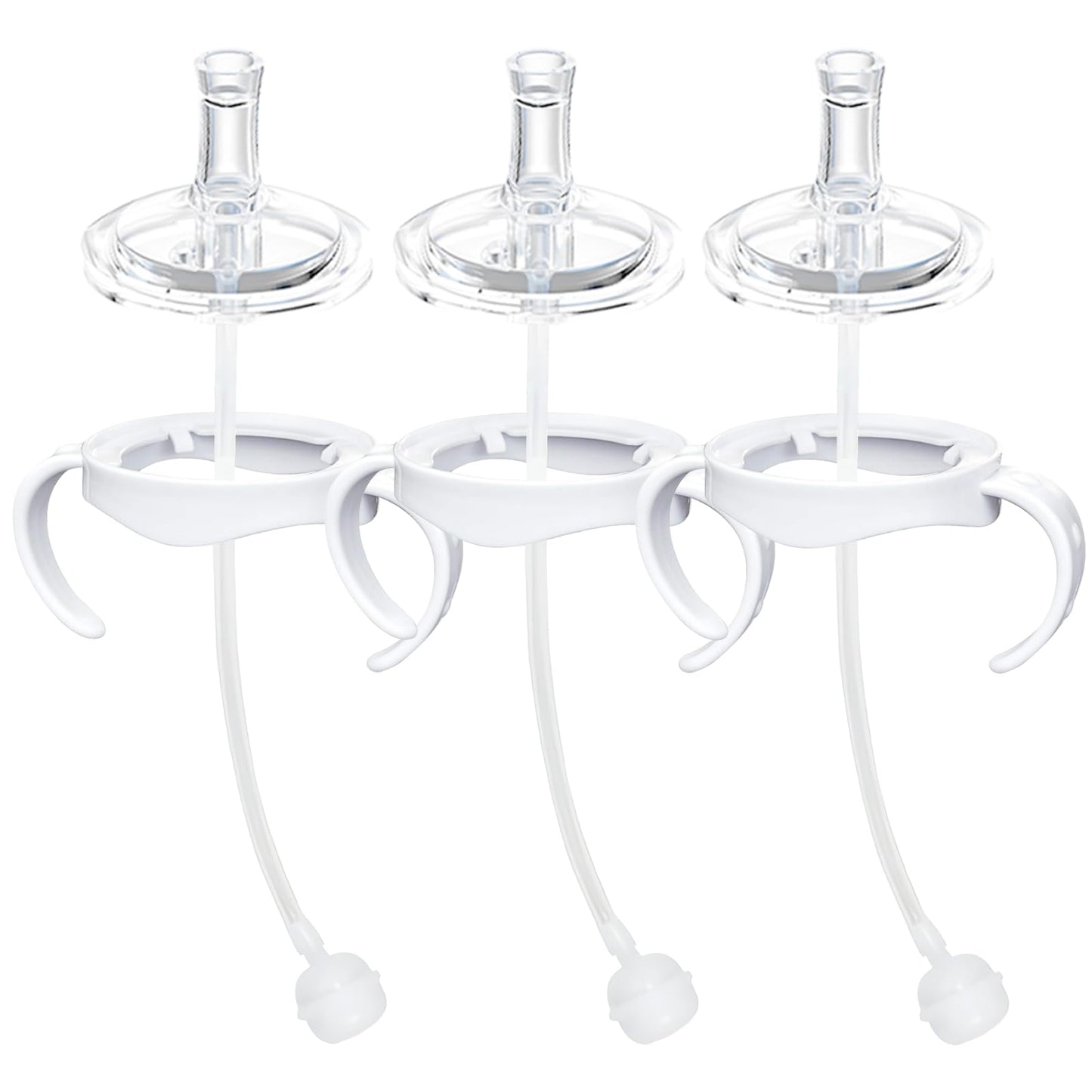Sippy Cup Conversion Kit Compatible with Philips Avent Natural Baby Bottles, Soft Straw top and Weighted Ball Sippy Cup Transiti