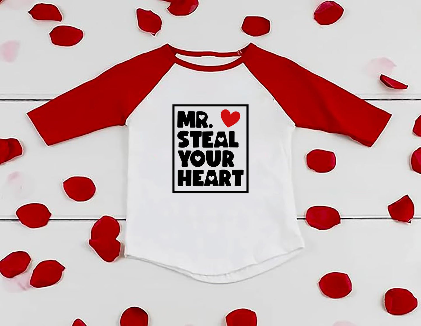 Future Ladies Man Current Mama'S Boy Raglan T-Shirt Toddler Boy Valentine'S Day 3/4 Sleeve Top Spring Cotton Outfit (5-6T, Red6)