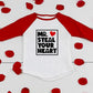 Future Ladies Man Current Mama'S Boy Raglan T-Shirt Toddler Boy Valentine'S Day 3/4 Sleeve Top Spring Cotton Outfit (2-3T, Red6)