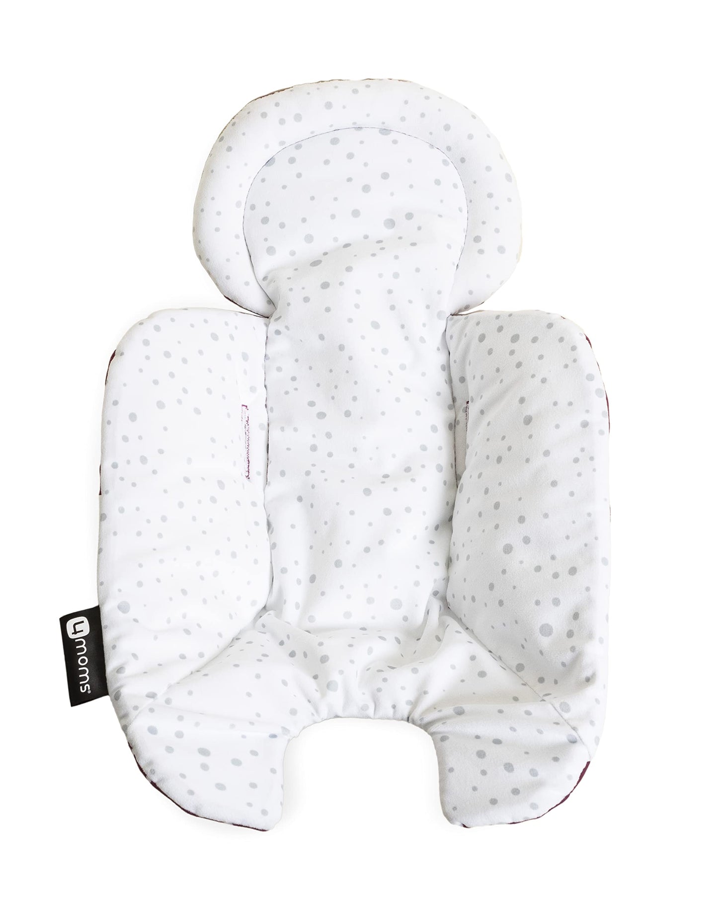 4moms RockaRoo and MamaRoo Infant Insert, Machine Washable, Soft, Plush Fabric, Reversible Design, Maroon