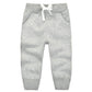 CuteOn Unisex Toddler Jogger Pants Kids Cotton Elastic Waist Winter Baby Sweatpants Pants 3Years Grey