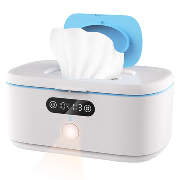 Bellababy Wipe Wamer For Vehicle And Home Use, Baby Wet Wipes Dispenser And Diaper Wipe Warmer With Night Light,Temperature Disp