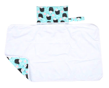 Sigzagor Baby Diaper Changing Mat Pad Foldable Waterproof 30inx18.5in (Hedgehog)