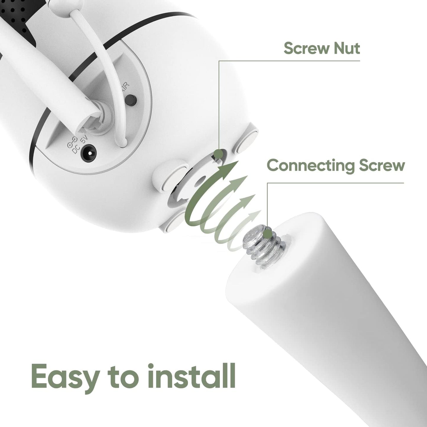 Bonoch Baby Monitor Mount Baby Monitor Bbm01/ Bbm02/ Bbm03 Crib Mount Camera Holder Wall Mount Flexible Mount Versatile Twist Mo
